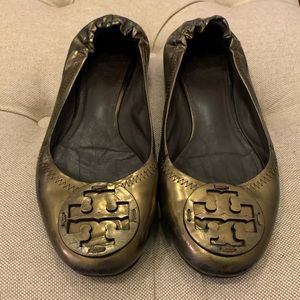 Tory Burch Flats Size 10 Olive Green